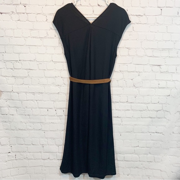 Zara Black Dress Double V-neck Sleeveless Sz small - Picture 5 of 6